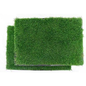Gotta Go Grass Small Pet Real Grass Pad Liner with Tray, 16-in x 24-in, 2 count