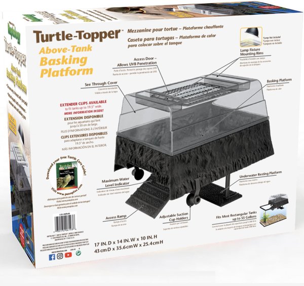 PENN-PLAX Turtle Topper Above Tank Basking Platform, 14-in - Chewy.com