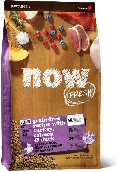 NOW FRESH Grain Free Senior Dry Cat Food 3 lb bag Chewy