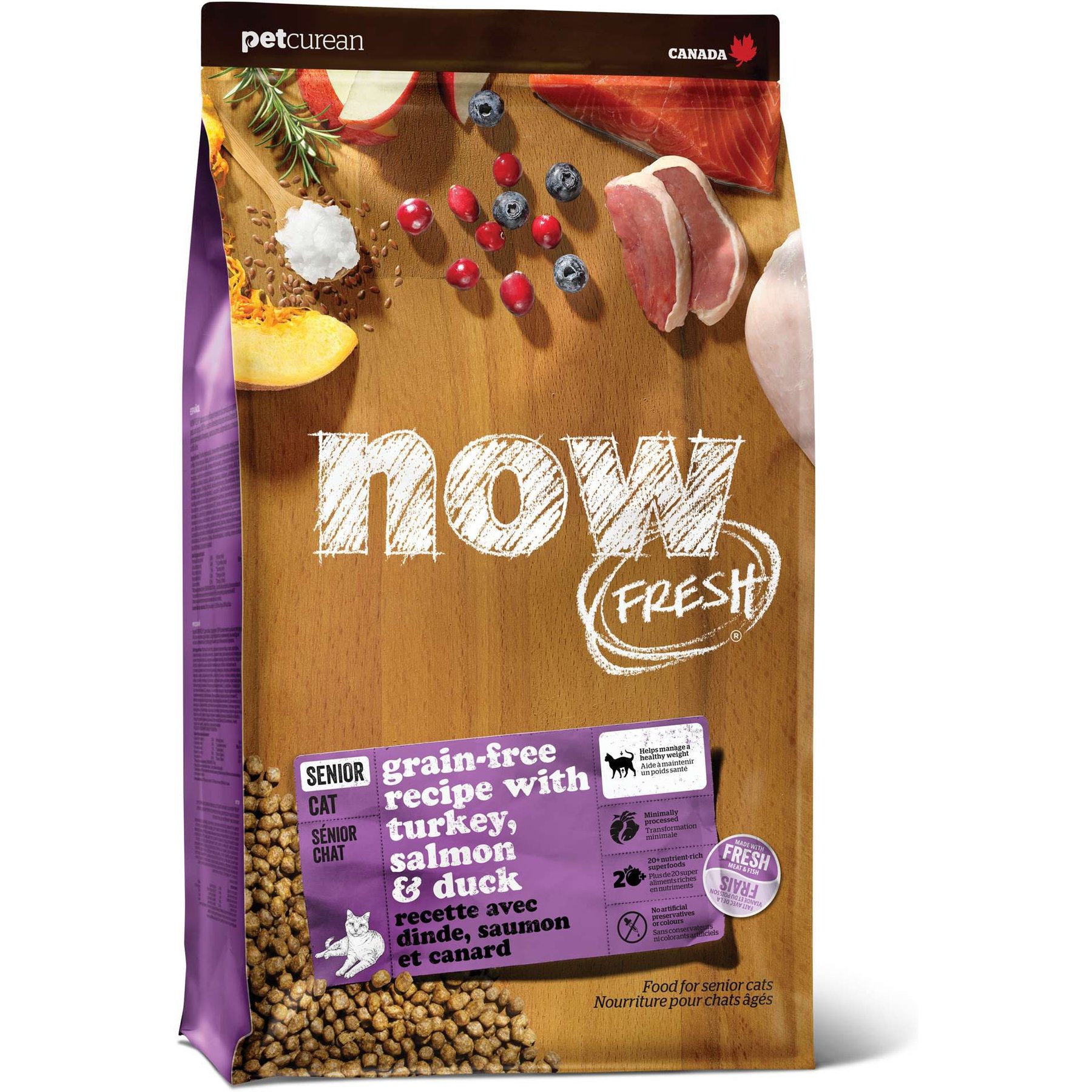 NOW FRESH Grain Free Senior Dry Cat Food 3 lb bag Chewy