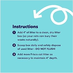 Frisco Multi-Cat Unscented Clumping Clay Cat Litter, 40-lb bag