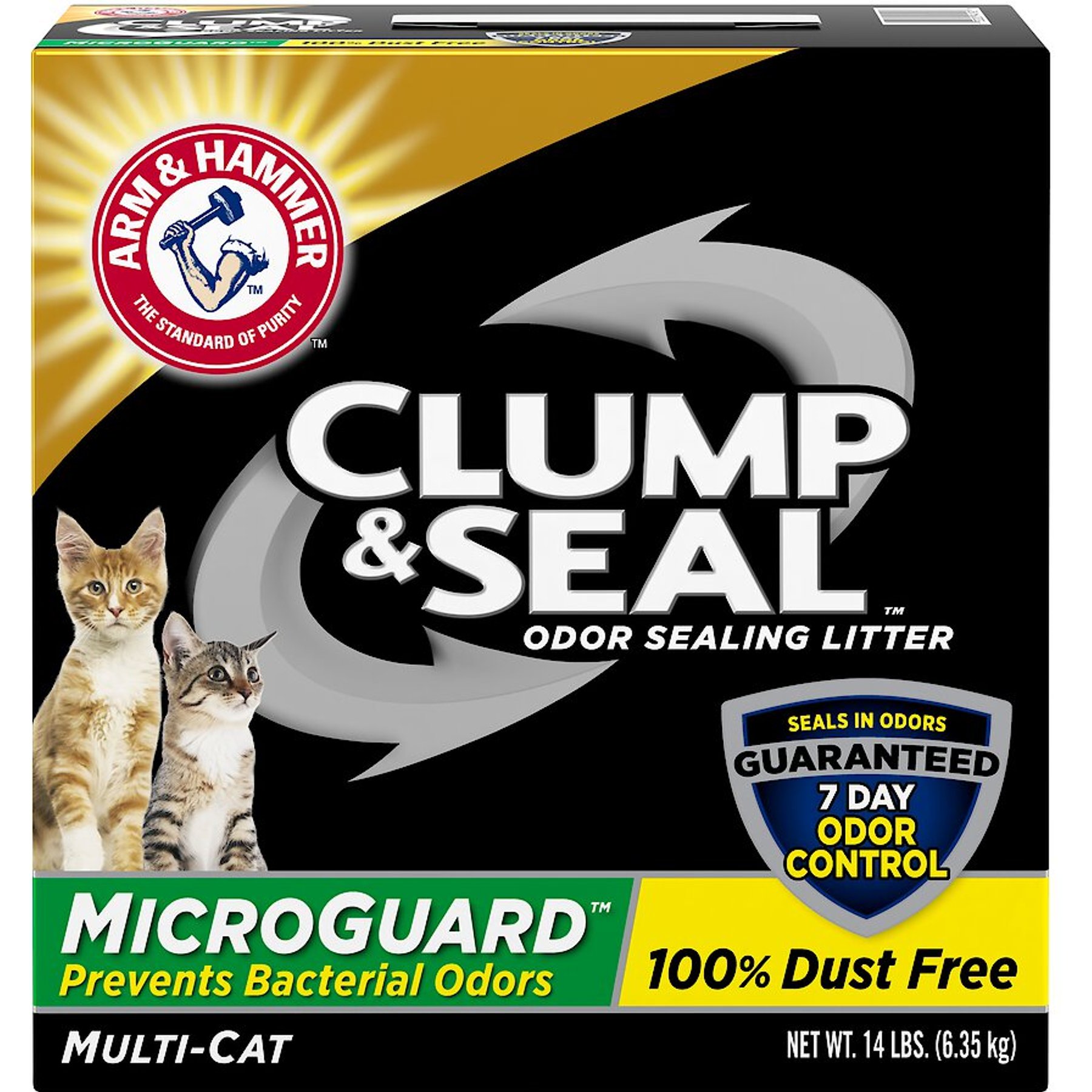 ARM HAMMER LITTER Clump Seal MicroGuard Odor Sealing Clumping Cat Litter with 10 Days of Odor Control 28 lb box Chewy