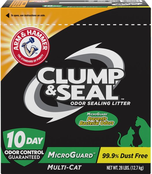 Arm & Hammer Litter Clump & Seal MicroGuard Odor Sealing Clumping Cat Litter with 10 Days of Odor Control slide 1 of 11