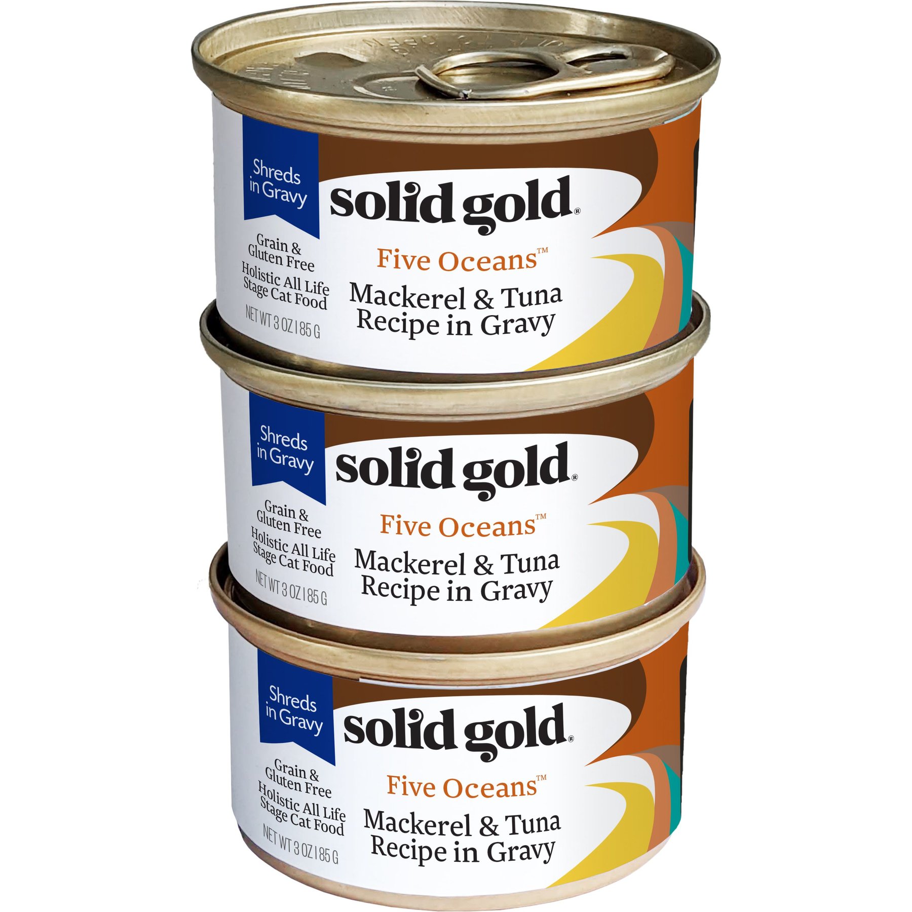 SOLID GOLD Five Oceans Mackerel Tuna Recipe in Gravy Grain Free