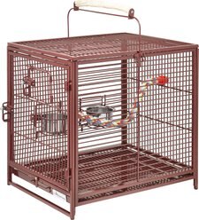 MidWest Poquito Avian Hotel Travel Carrier Bird Cage, Ruby slide 1 of 7