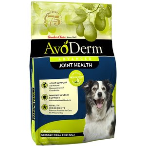 AvoDerm Advanced Joint Health Chicken Meal Formula Grain-Free Dry Dog Food, 24-lb bag