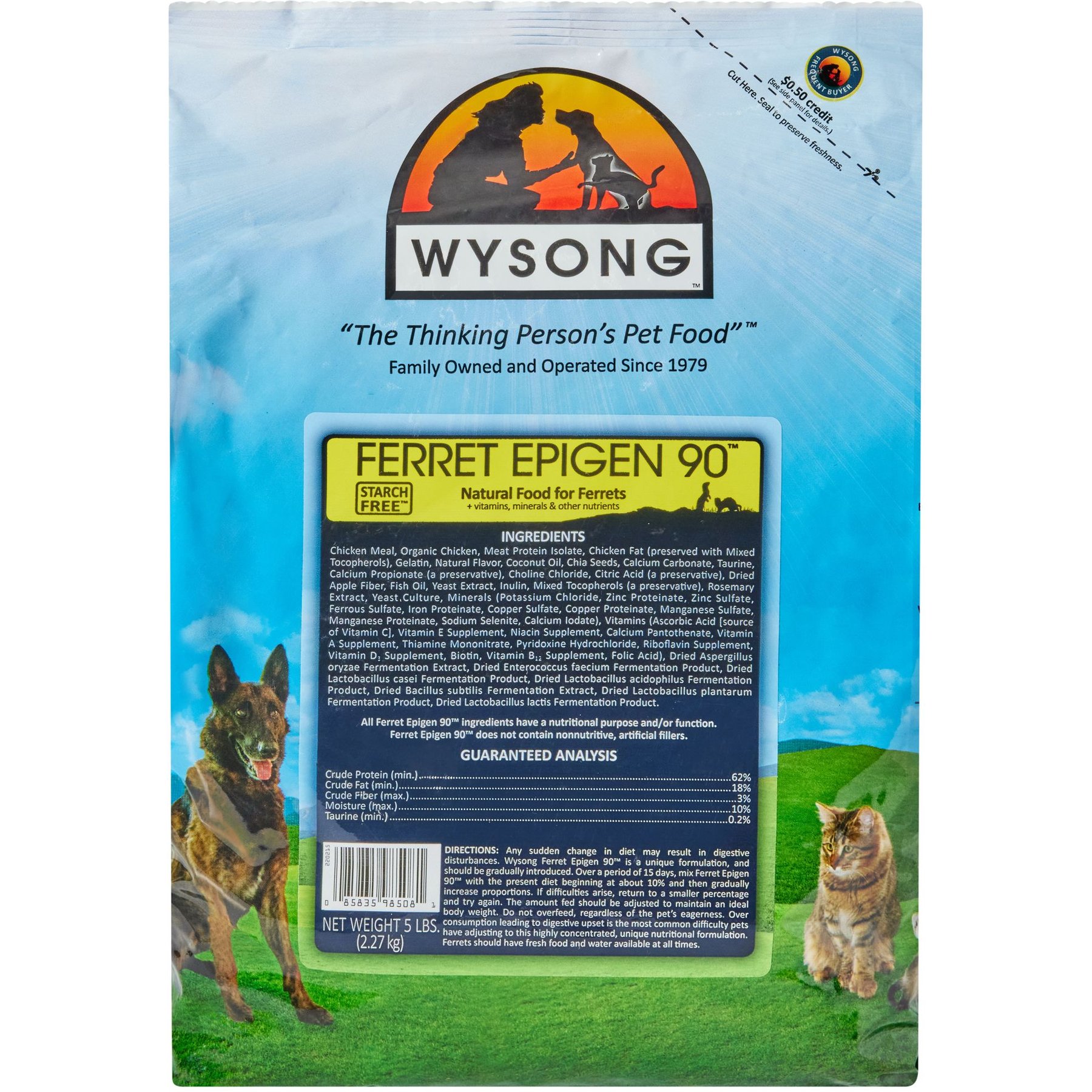 Wysong digestive store support ferret food