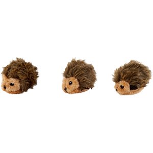 ZippyPaws Burrow Squeaky Hide & Seek Plush Dog Toy, Hedgehog Den, Puzzle Set