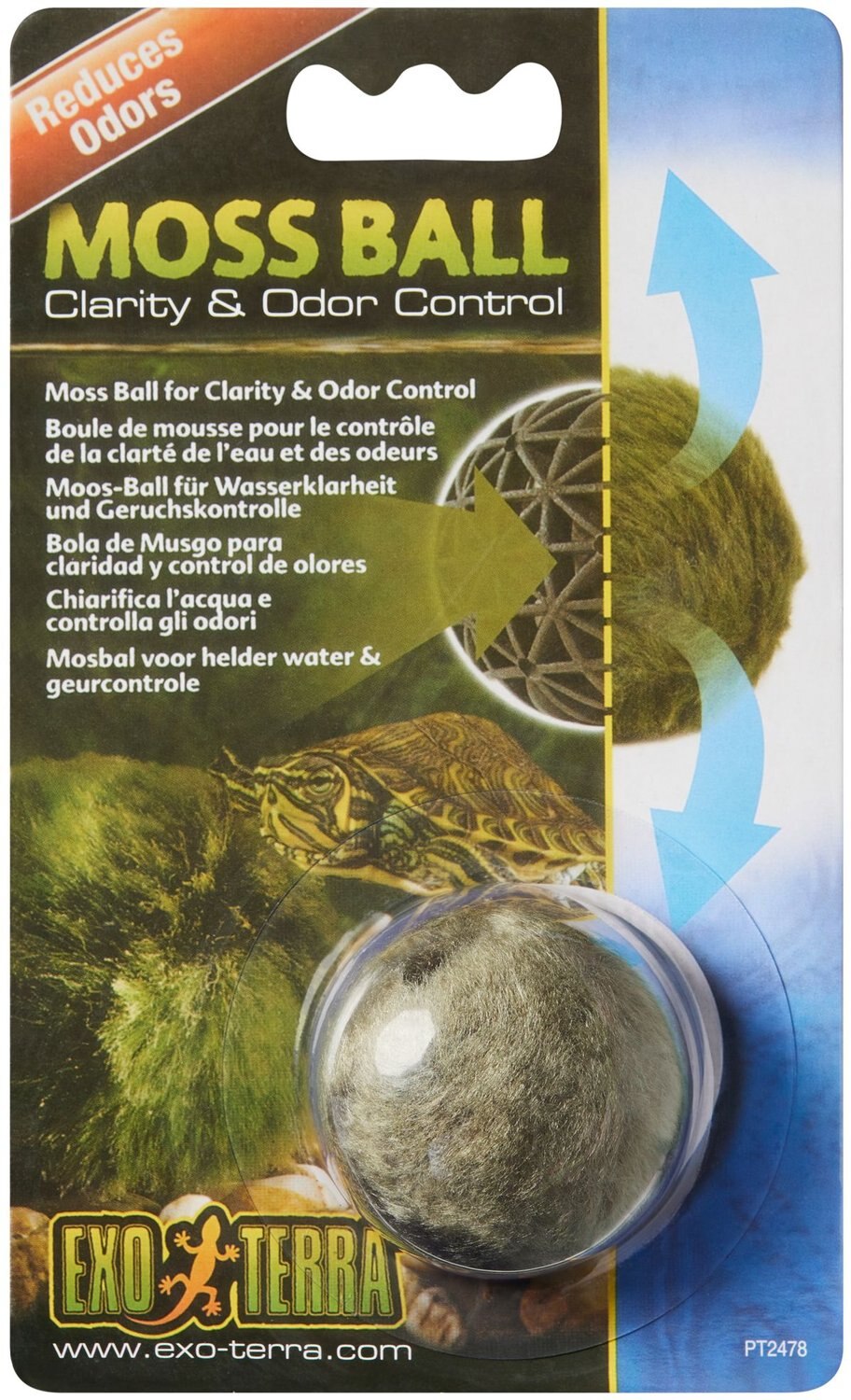 Exo Terra Clarity & Odor Control Moss Ball for Turtles