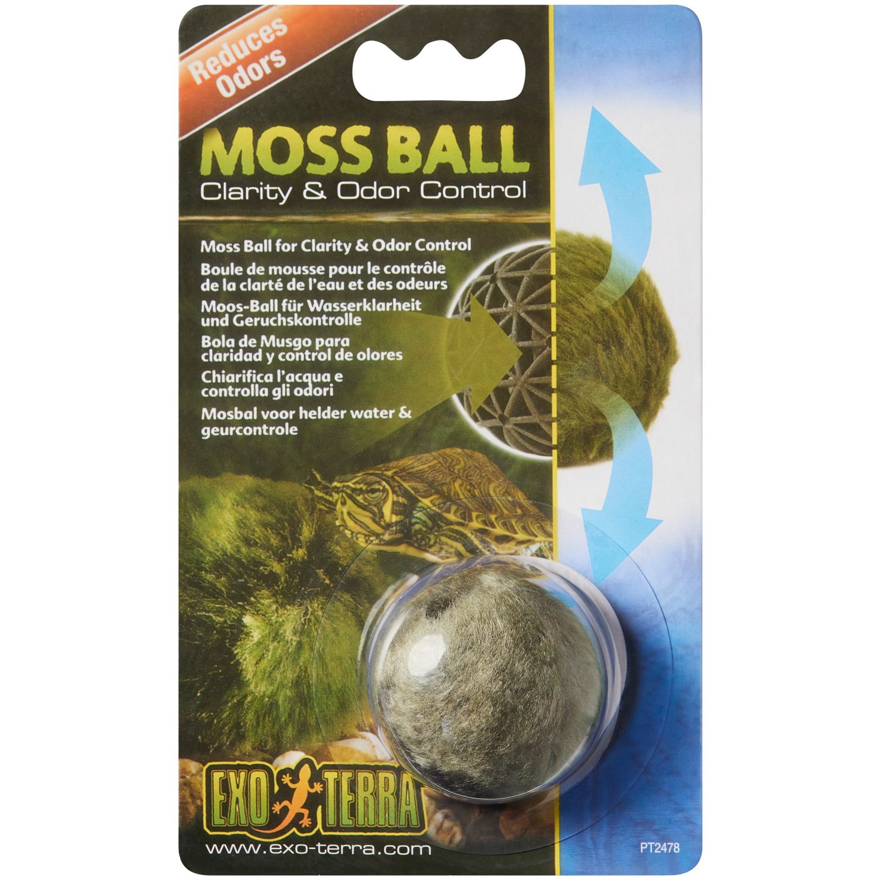 EXO TERRA Clarity & Odor Control Moss Ball for Turtles - Chewy.com