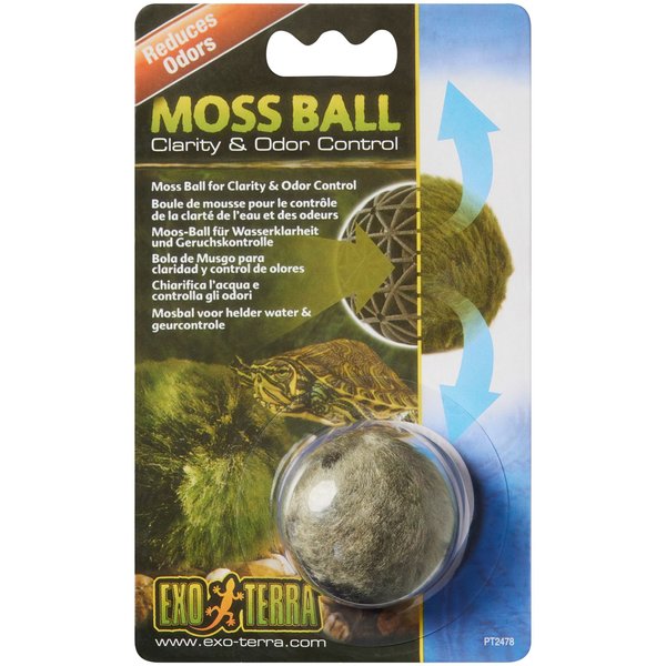 EXO TERRA Clarity & Odor Control Moss Ball for Turtles 