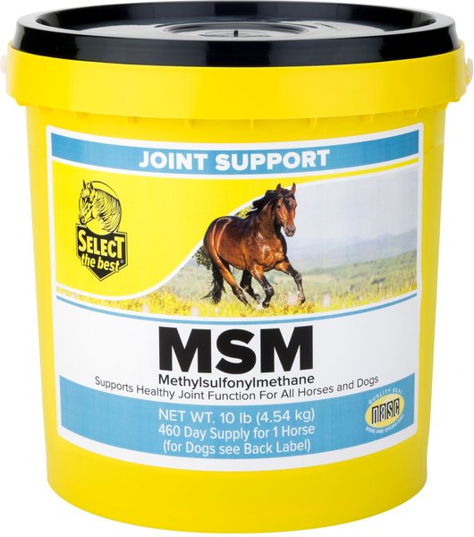SELECT THE BEST MSM Powder Horse Joint Supplement, 10lb bucket