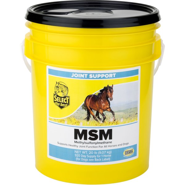 SELECT THE BEST MSM Powder Horse Joint Supplement, 20lb bucket
