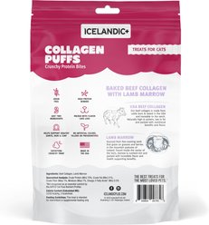Icelandic+ Beef Collagen Mini Puffs with Marrow Crunchy Cat Treats, 0.5-oz bag slide 2 of 3