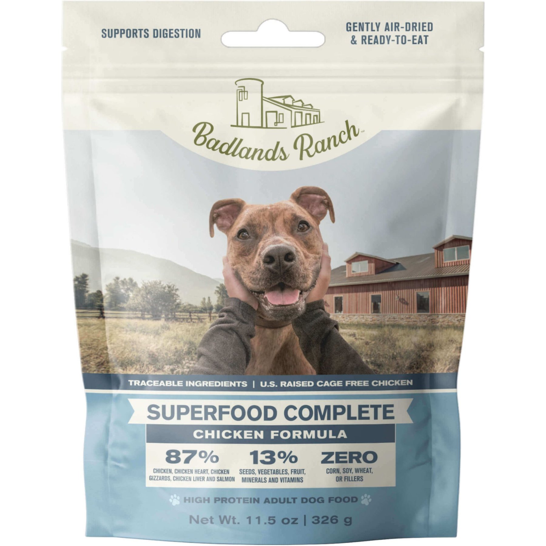 Badlands Ranch Superfood Complete Grain Free Chicken Air Dried Dog Food