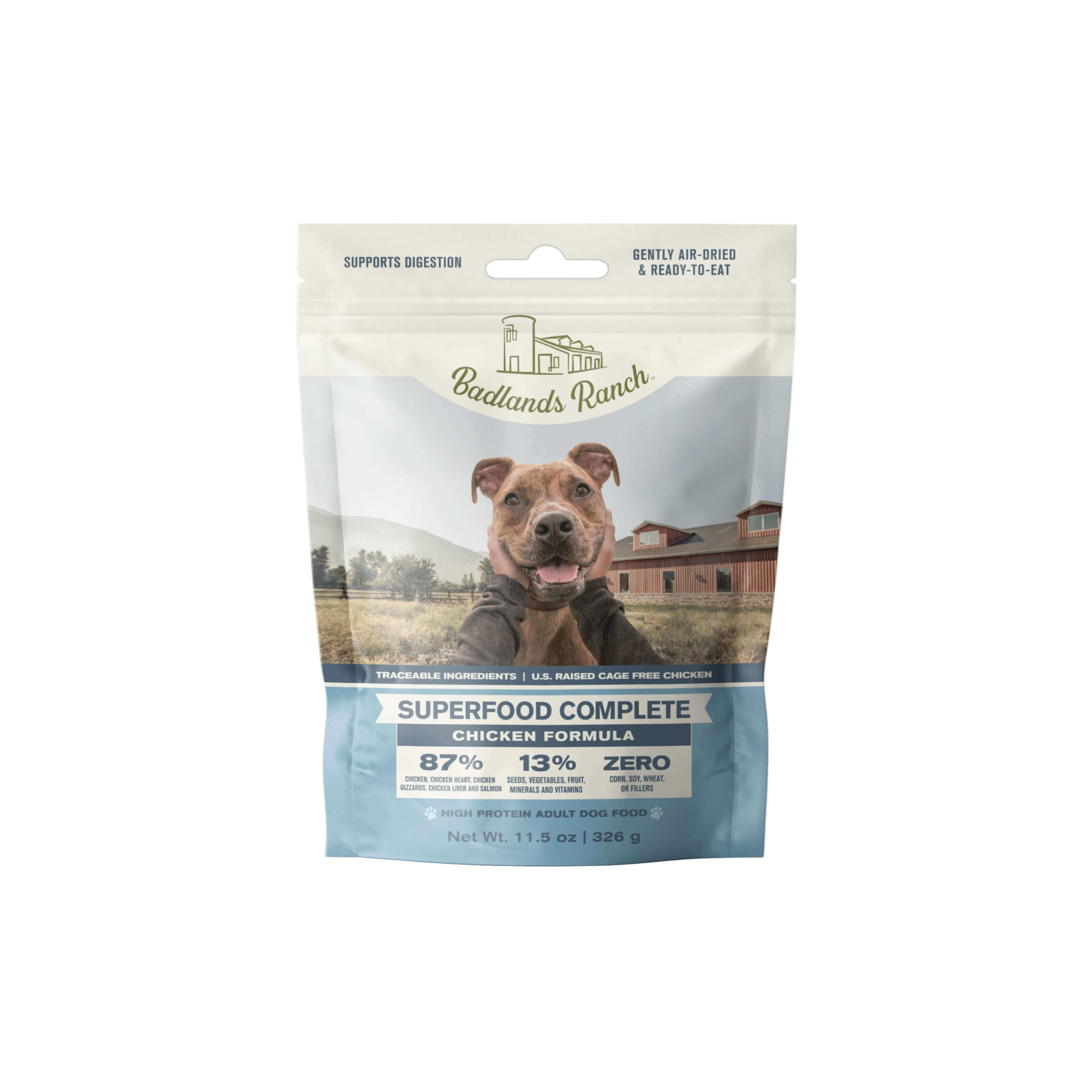 BADLANDS RANCH Superfood Complete Grain Free Chicken Air Dried Dog