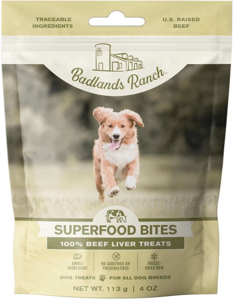 BADLANDS RANCH Beef Liver Grain Free Freeze Dried Raw Dog Treats