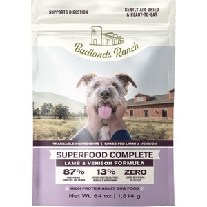 BADLANDS RANCH Superfood Complete Grain-Free Lamb & Venison Air-Dried ...