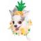 Show in main carousel: Pet Krewe Pineapple Hat & Collar Set Dog Costume, Small/Medium slide 4 of 10