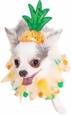Show full view: Pet Krewe Pineapple Hat & Collar Set Dog Costume, Small/Medium slide 4 of 10