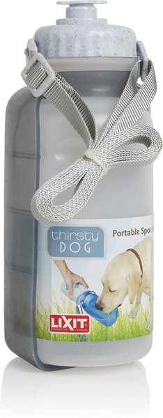 Lixit Thirsty Dog Portable Water Bottle & Bowl, Color Varies, 20-oz slide 1 of 6