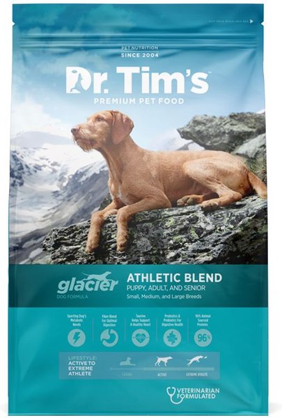 Dr. Tim's Athletic Blend Glacier Formula Dry Dog Food, 40-lb bag slide 1 of 6