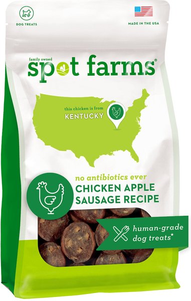 Spot Farms Chicken Apple Sausage Recipe Dog Treats, 12.5-oz bag slide 1 of 8