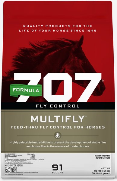 FORMULA 707 MultiFly FeedThru Horse Fly Control, 5lb bucket