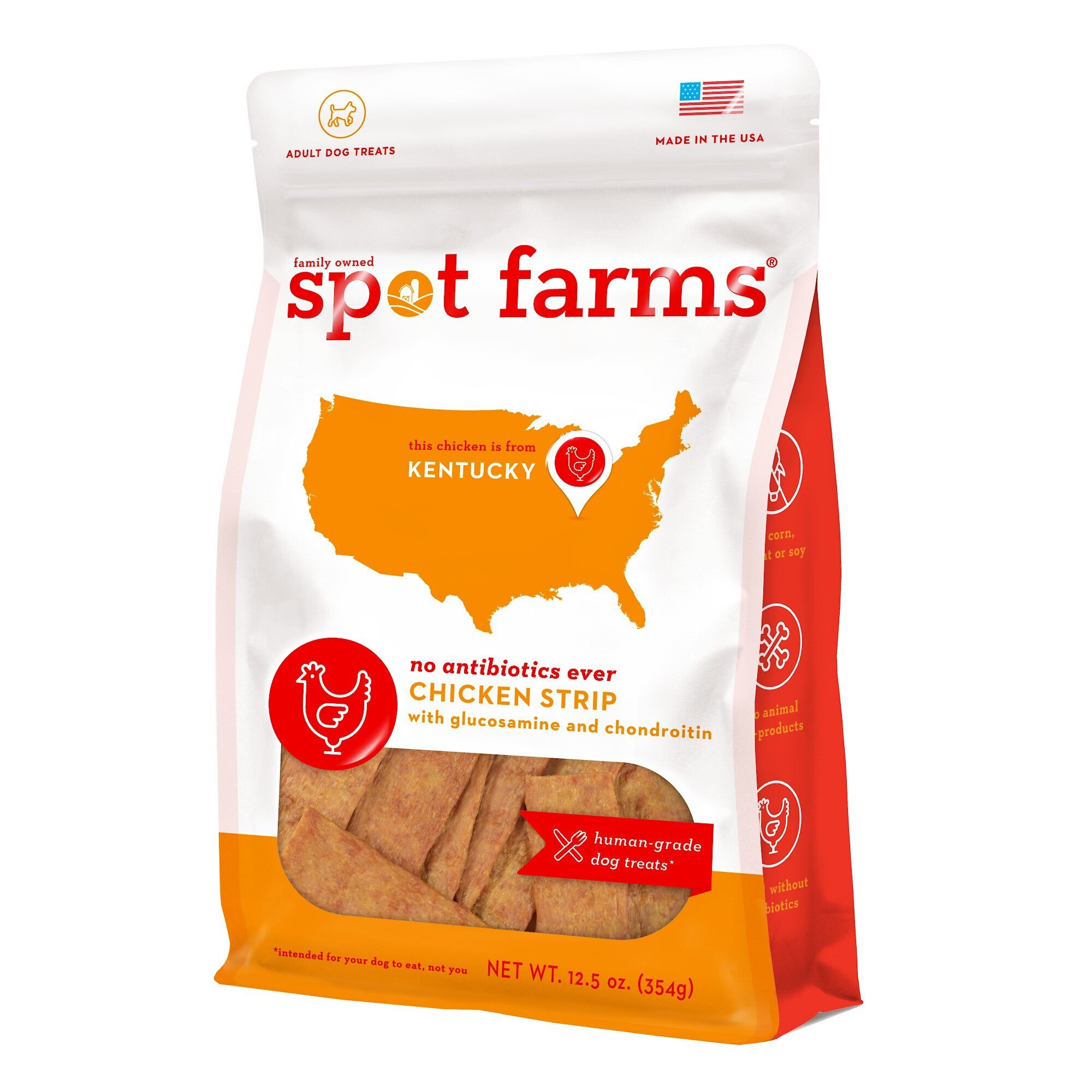 SPOT FARMS Chicken Strips with Glucosamine & Chondroitin Dog Treats