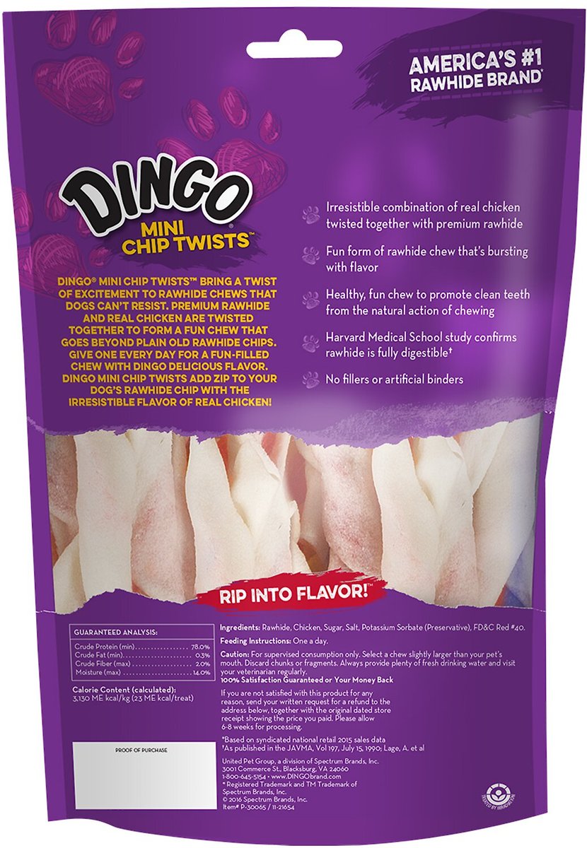 Dingo mini hotsell chip twists