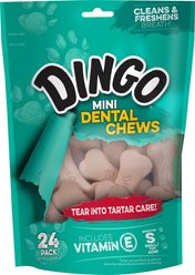 Dingo Mini Dental Chew Dog Treats, 24 count