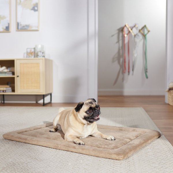 Frisco Micro Terry Dog Crate Mat, Taupe, 30-in slide 1 of 5