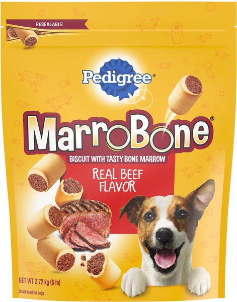 Pedigree Marrobone Real Beef Flavor Biscuit Dog Treats, 6-lb bag slide 1 of 9