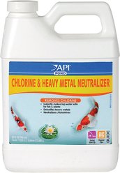 API Pond Chlorine & Heavy Metal Neutralizer, 32-oz bottle