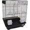 Show in main carousel: YML Flat Top Two Door Small Bird Cage, Black slide 1 of 1