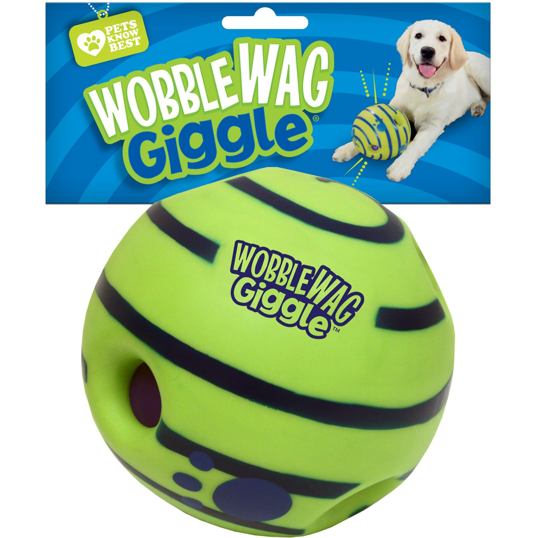 Wobble Giggle Dog Ball,Interactive Dog Toys Ball,Squeaky Dog Toys  Ball,Durable Wag Chewing Ball for Training Teeth Cleaning Herding Balls  Indoor