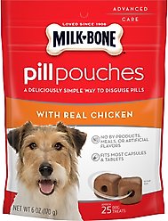 Milk-Bone Pill Pouches with Real Chicken Dog Treats, 6-oz bag slide 1 of 5