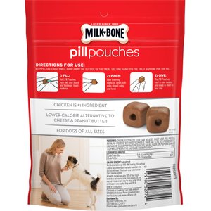 Milk-Bone Pill Pouches with Real Chicken Dog Treats, 6-oz bag