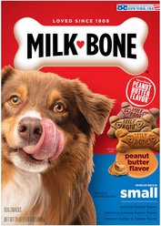 Milk-Bone Small Peanut Butter Flavor Variety Dog Treats, 24-oz box