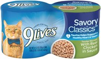 9 Lives Tender Morsels with Real Chicken In Sauce Wet Cat Food, 5.5-oz can, case of 4