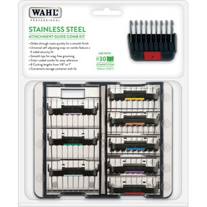 Wahl Stainless Steel Attachment Combs Kit for Detachable Blades, 8 count