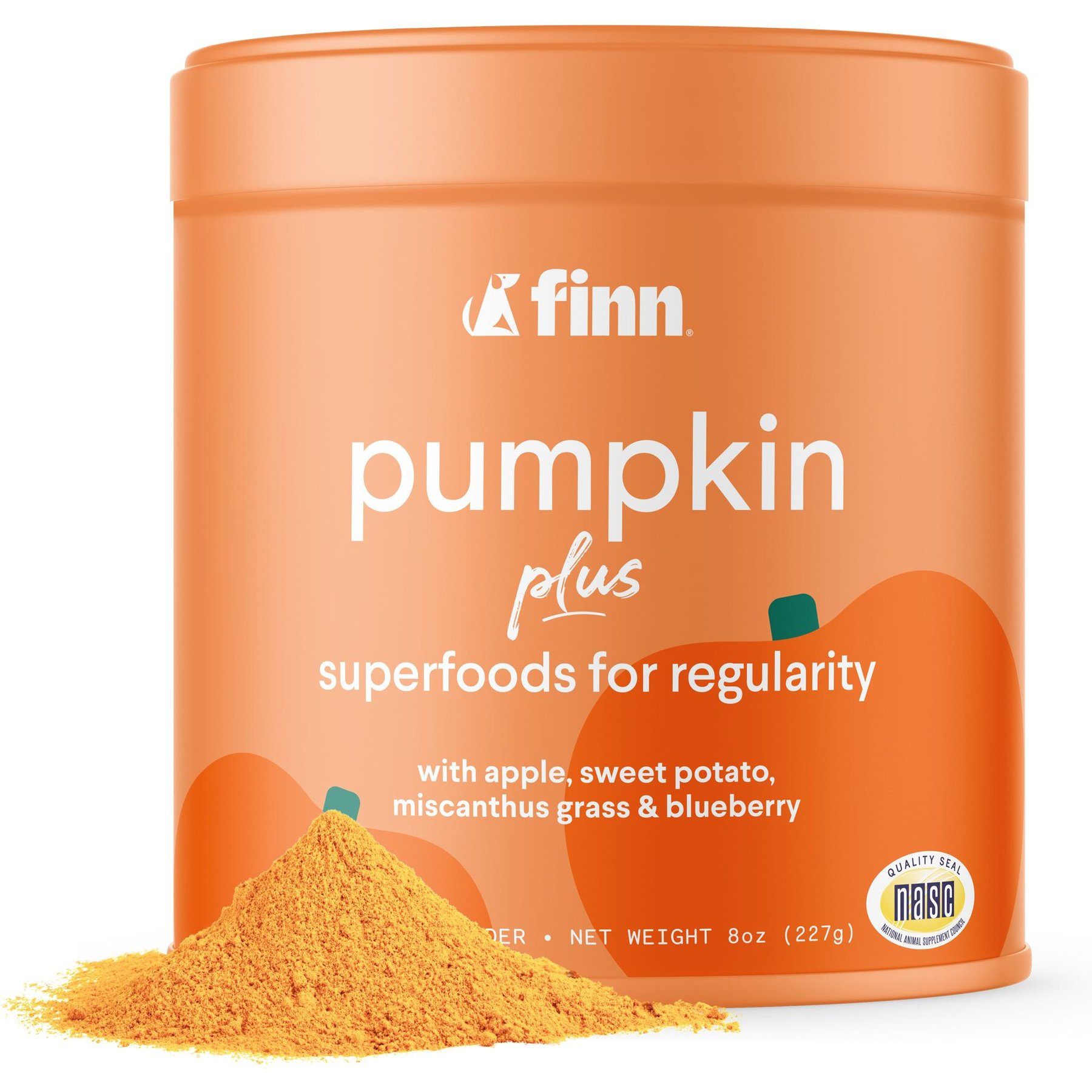 Finn Pumpkin Plus Superfoods Sweet Potato & Pumpkin Flavored Powder for Dogs, 8-oz