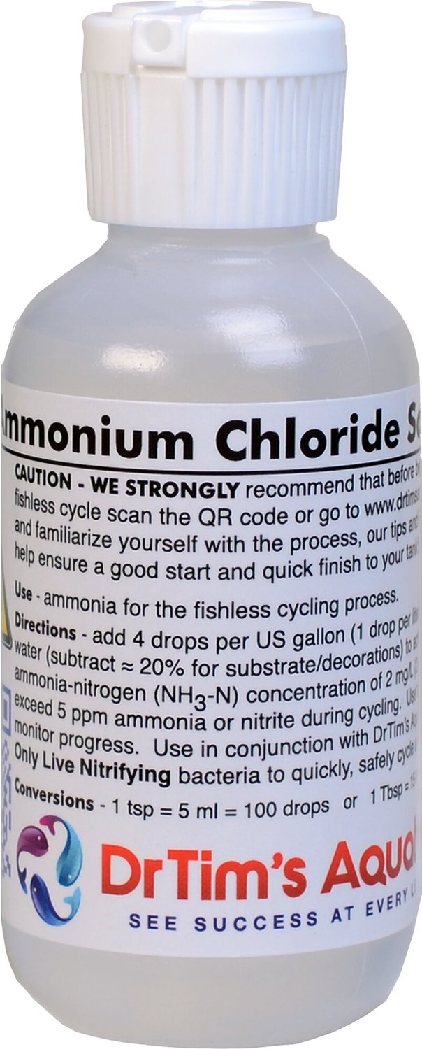 DR. TIM'S AQUATICS Ammonium Chloride Solution for Cycling 2-oz bottle Chewy.com