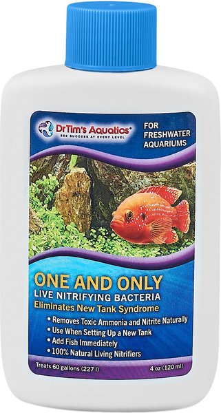 Dr. Tim's Aquatics One & Only Live Nitrifying Bacteria for Freshwater Aquariums, 4-oz bottle slide 1 of 9