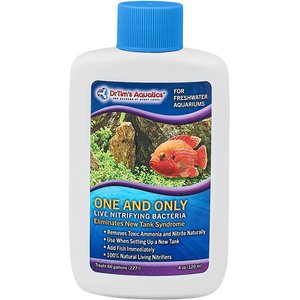 Dr. Tim's Aquatics One & Only Live Nitrifying Bacteria for Freshwater Aquariums, 4-oz bottle
