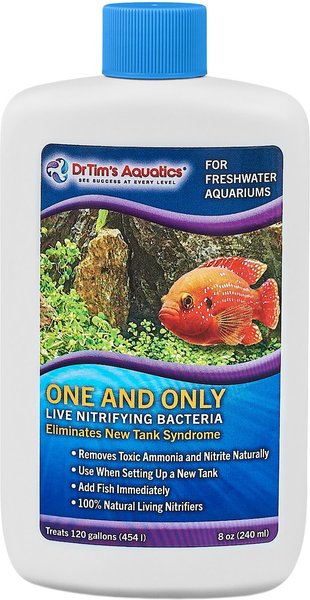 Dr. Tim's Aquatics One & Only Live Nitrifying Bacteria for Freshwater Aquariums, 8-oz bottle slide 1 of 2