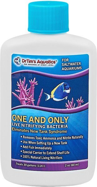 Dr. Tim's Aquatics One & Only Live Nitrifying Bacteria for Saltwater Aquariums, 2-oz bottle slide 1 of 2