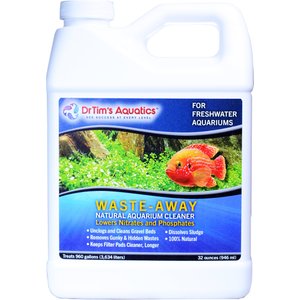 Dr. Tim's Aquatics Waste-Away Natural Aquarium Cleaner for Freshwater Aquariums, 32-oz bottle