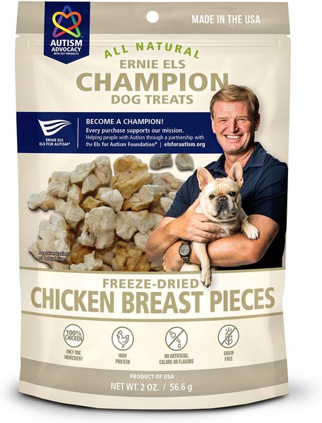Ernie Els Pet Products Chicken Freeze-Dried Dog Treats, 2-oz bag