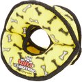 Tuffy's Ultimate 4-Way Ring Squeaky Plush Dog Toy, Yellow Bones